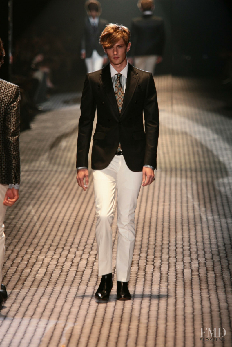 Mathias Lauridsen featured in  the Gucci fashion show for Spring/Summer 2007