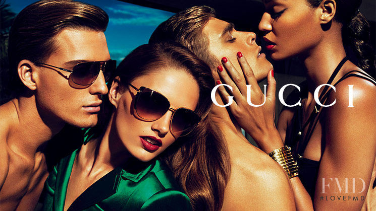 Joan Smalls featured in  the Gucci Eyewear advertisement for Spring/Summer 2011