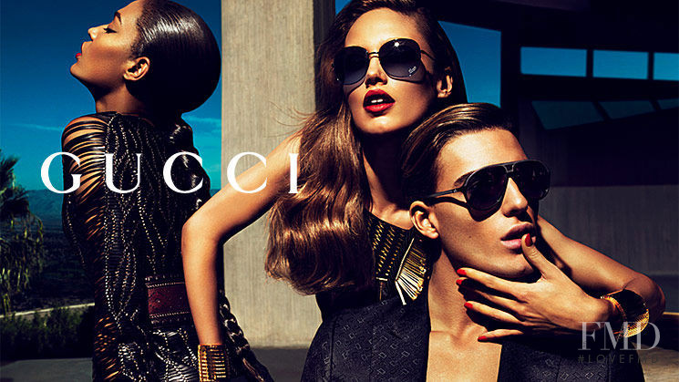 Joan Smalls featured in  the Gucci Eyewear advertisement for Spring/Summer 2011