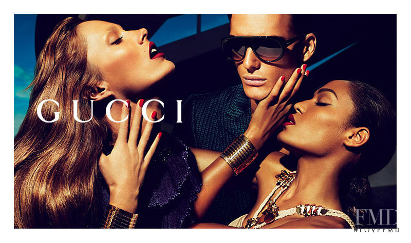 Joan Smalls featured in  the Gucci Eyewear advertisement for Spring/Summer 2011