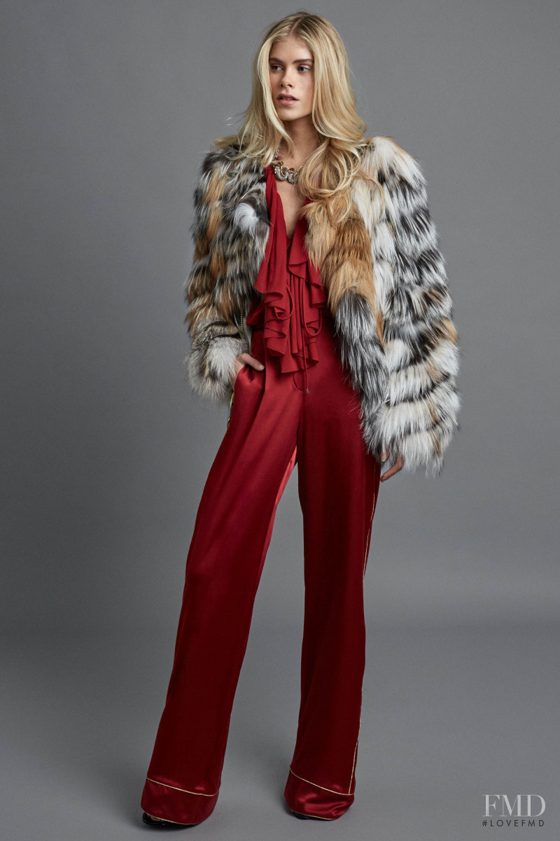 Barbara Egholm featured in  the Roberto Cavalli lookbook for Pre-Fall 2017