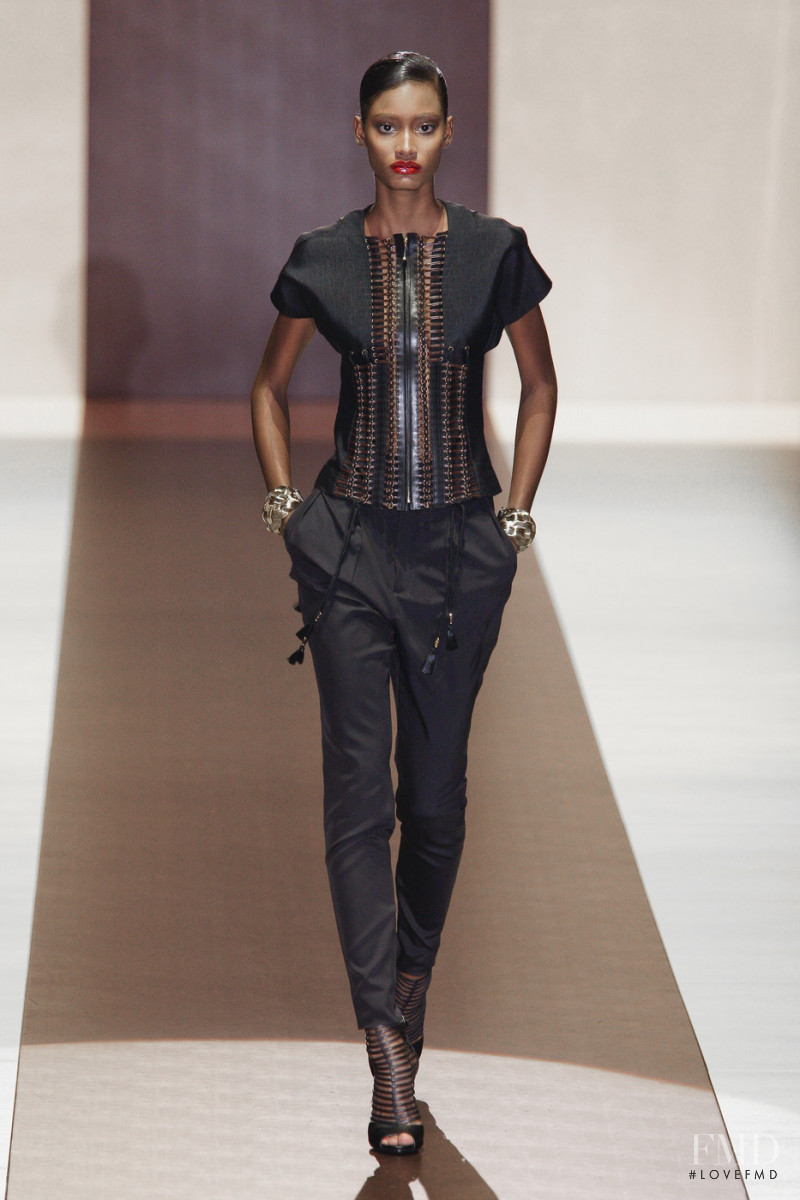 Melodie Monrose featured in  the Gucci fashion show for Spring/Summer 2011
