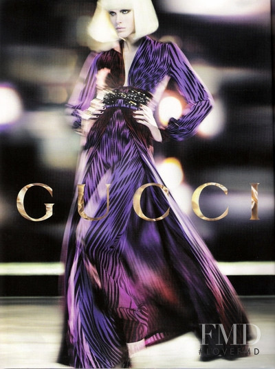 Snejana Onopka featured in  the Gucci advertisement for Autumn/Winter 2006