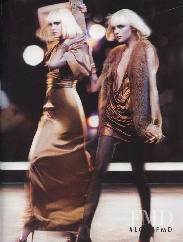 Iselin Steiro featured in  the Gucci advertisement for Autumn/Winter 2006