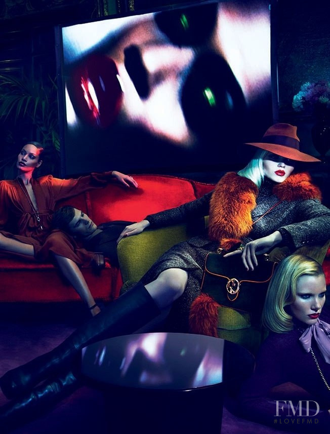Emily Baker featured in  the Gucci advertisement for Autumn/Winter 2011