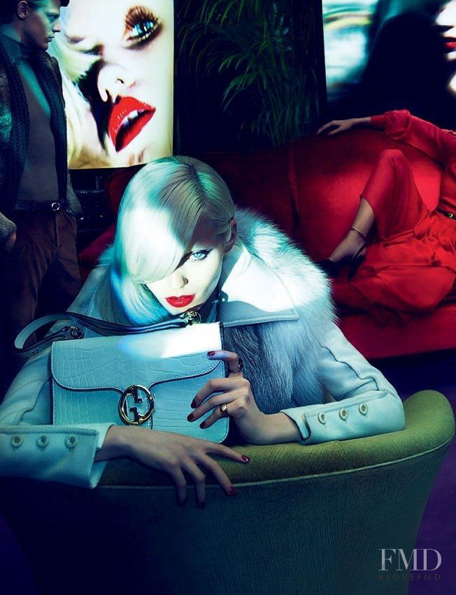 Abbey Lee Kershaw featured in  the Gucci advertisement for Autumn/Winter 2011