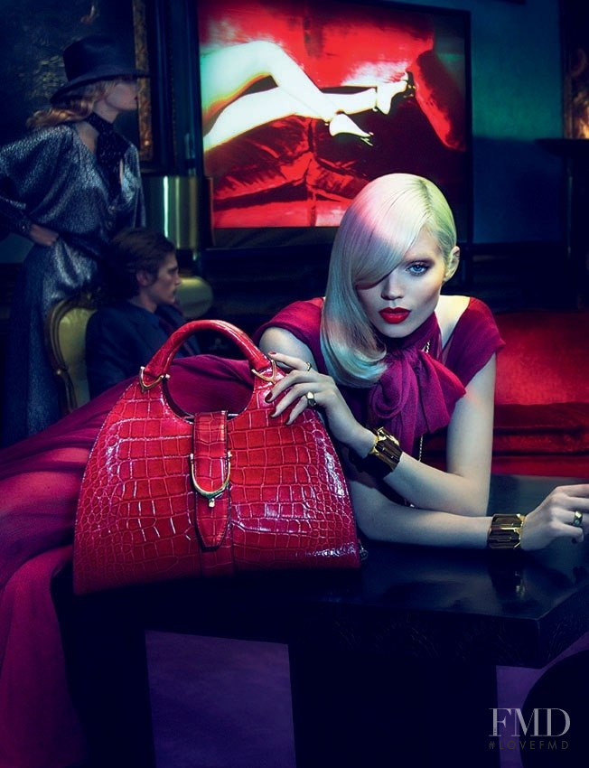 Abbey Lee Kershaw featured in  the Gucci advertisement for Autumn/Winter 2011