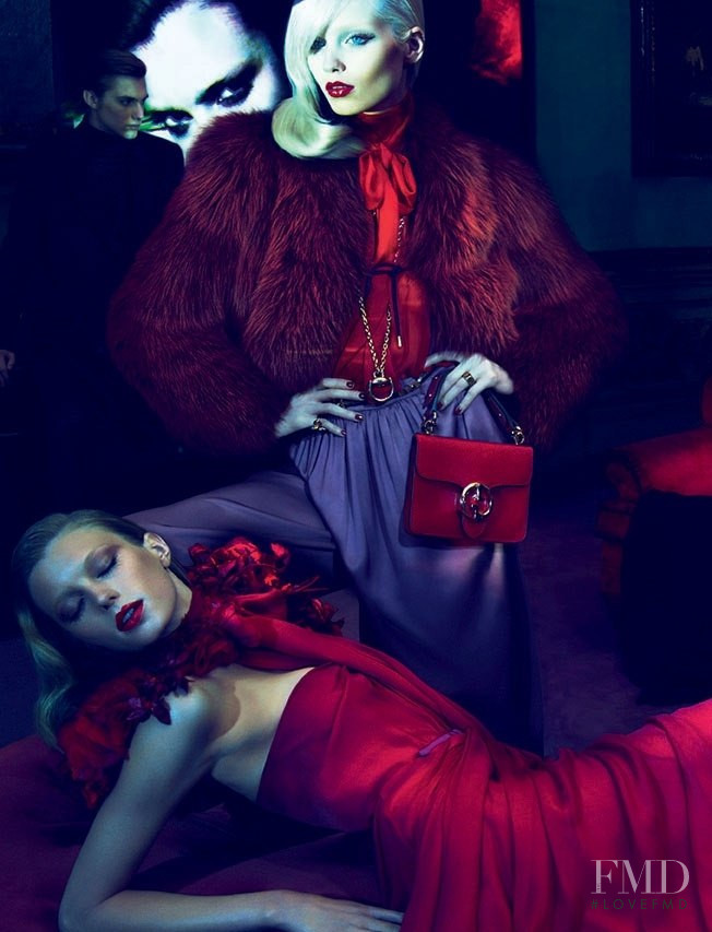 Abbey Lee Kershaw featured in  the Gucci advertisement for Autumn/Winter 2011