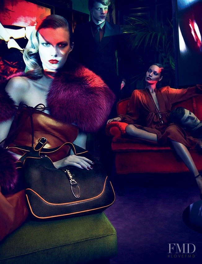 Emily Baker featured in  the Gucci advertisement for Autumn/Winter 2011
