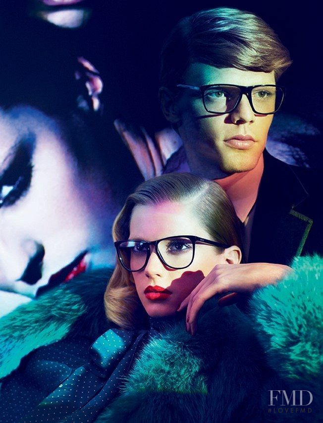 Emily Baker featured in  the Gucci advertisement for Autumn/Winter 2011