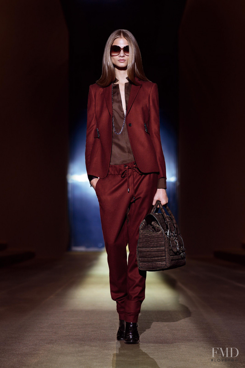 Anna Selezneva featured in  the Gucci lookbook for Pre-Fall 2010