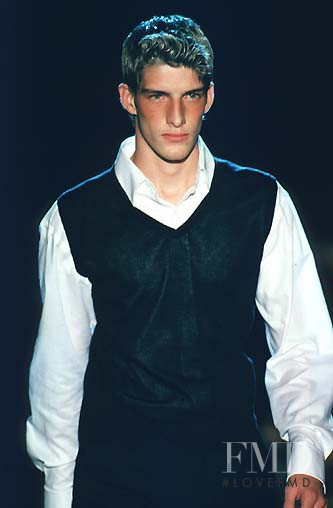 Ivan de Pineda featured in  the Gucci fashion show for Spring/Summer 1998