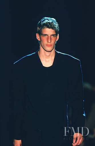 Ivan de Pineda featured in  the Gucci fashion show for Spring/Summer 1998