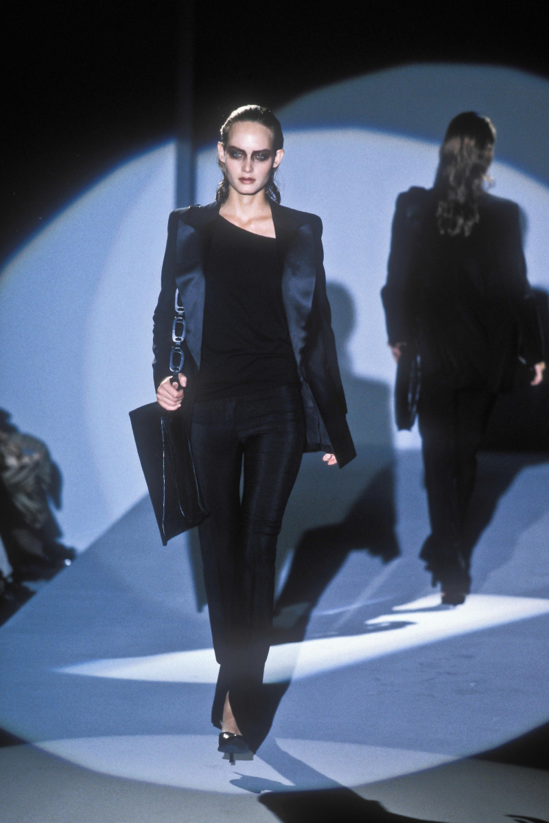 Amber Valletta featured in  the Gucci fashion show for Spring/Summer 1997