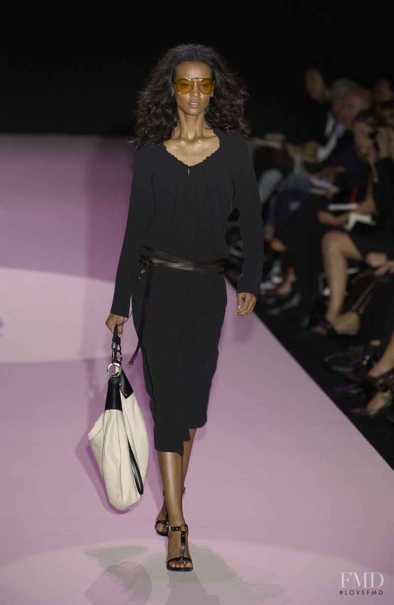 Liya Kebede featured in  the Gucci fashion show for Spring/Summer 2002