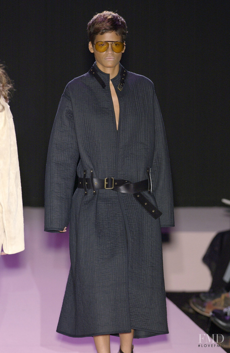 Omahyra Mota featured in  the Gucci fashion show for Spring/Summer 2002