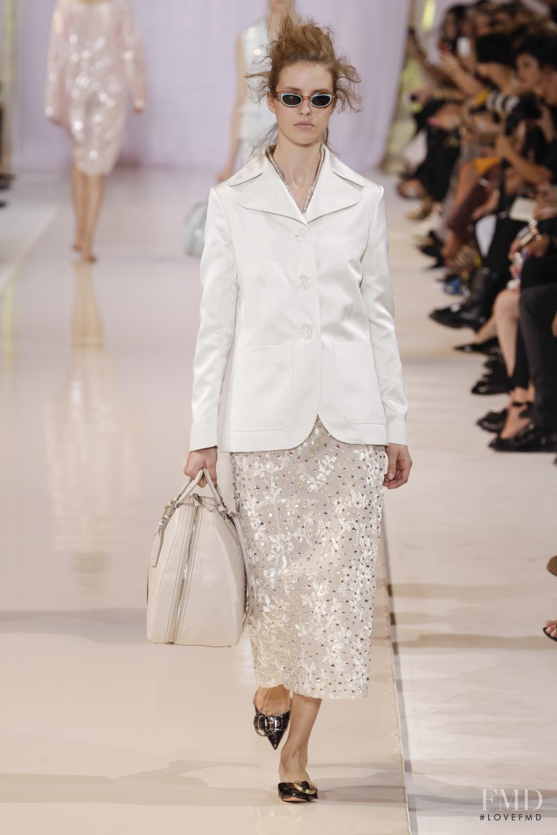 Julia Frauche featured in  the Rochas fashion show for Spring/Summer 2014