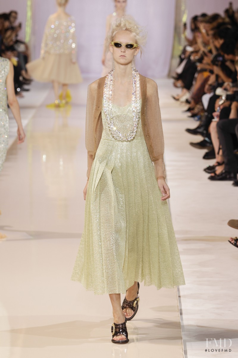 Harleth Kuusik featured in  the Rochas fashion show for Spring/Summer 2014