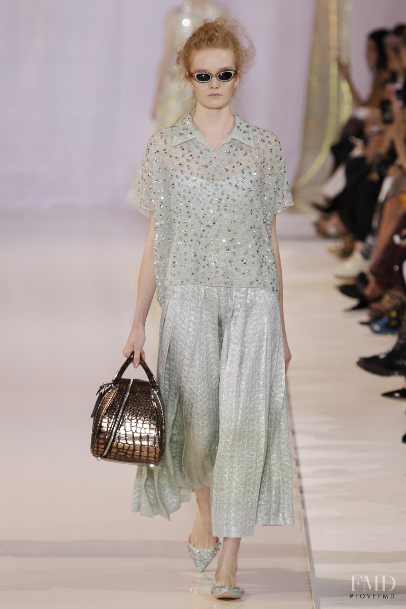 Julia Shvets featured in  the Rochas fashion show for Spring/Summer 2014