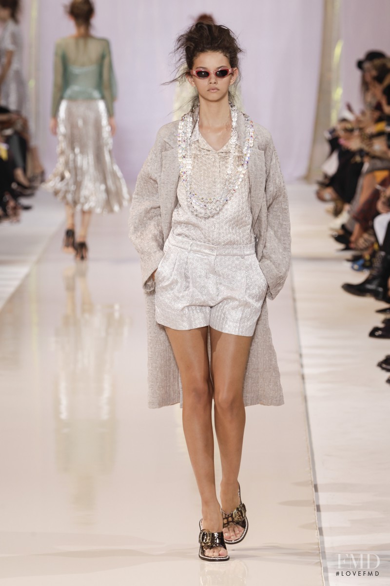 Marina Nery featured in  the Rochas fashion show for Spring/Summer 2014