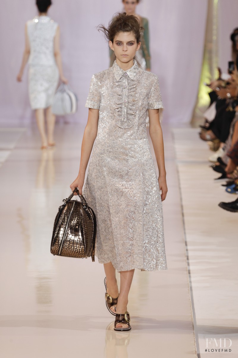 Kel Markey featured in  the Rochas fashion show for Spring/Summer 2014