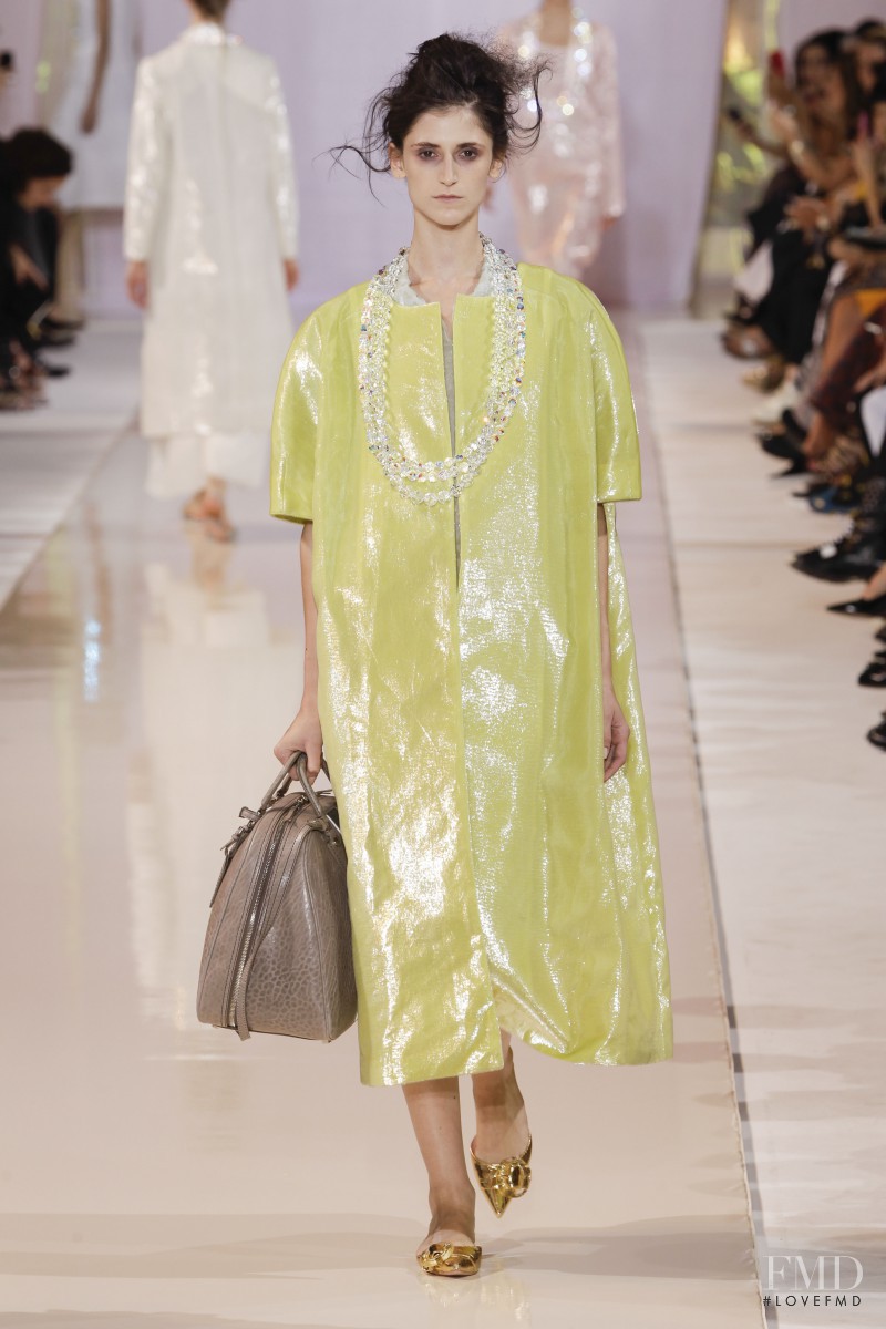 Daiane Conterato featured in  the Rochas fashion show for Spring/Summer 2014