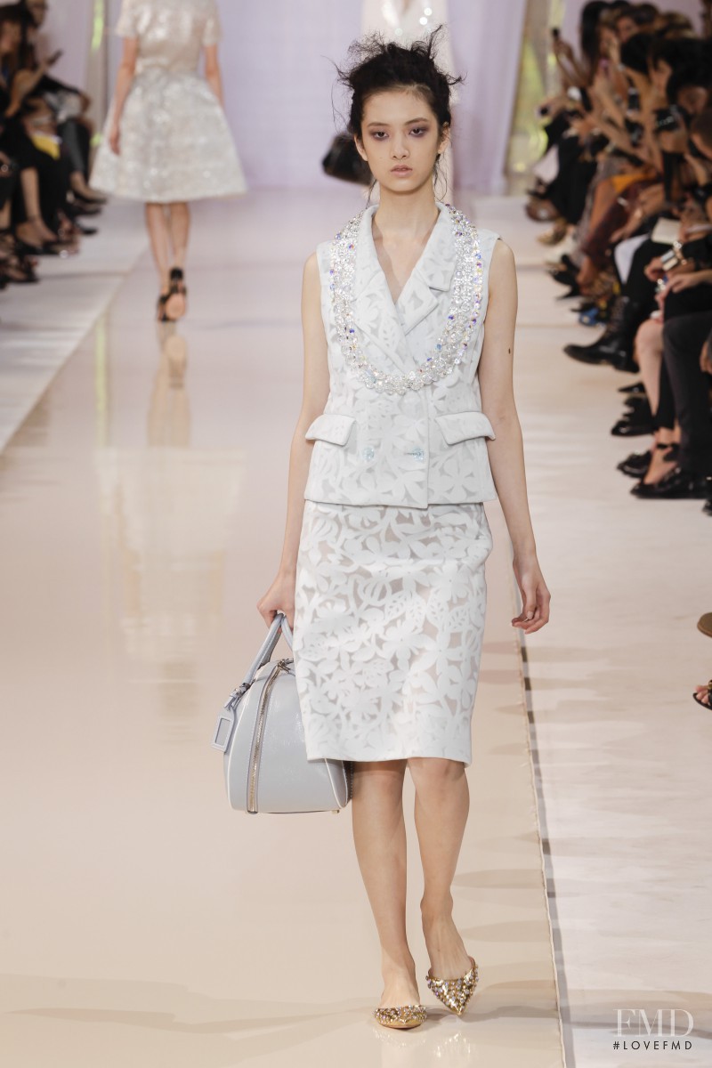 Cici Xiang Yejing featured in  the Rochas fashion show for Spring/Summer 2014