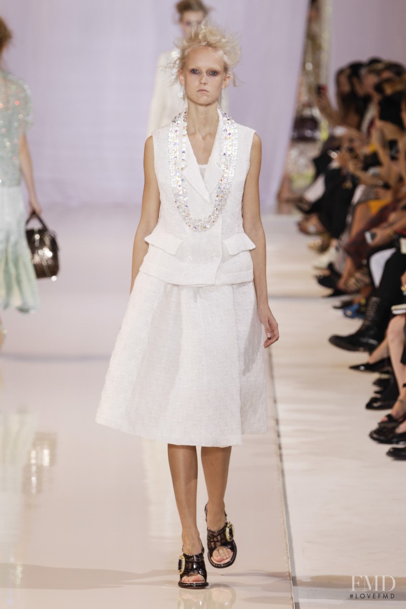 Harleth Kuusik featured in  the Rochas fashion show for Spring/Summer 2014