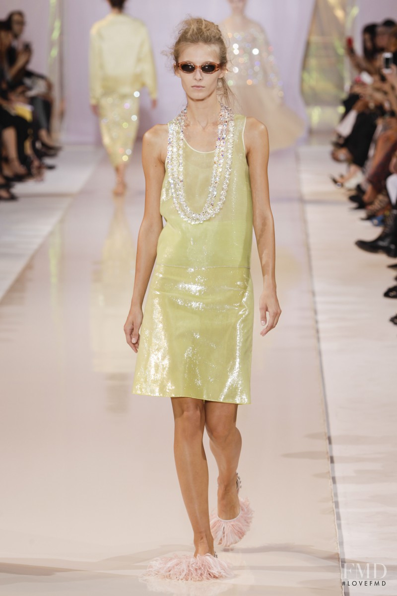 Martyna Budna featured in  the Rochas fashion show for Spring/Summer 2014