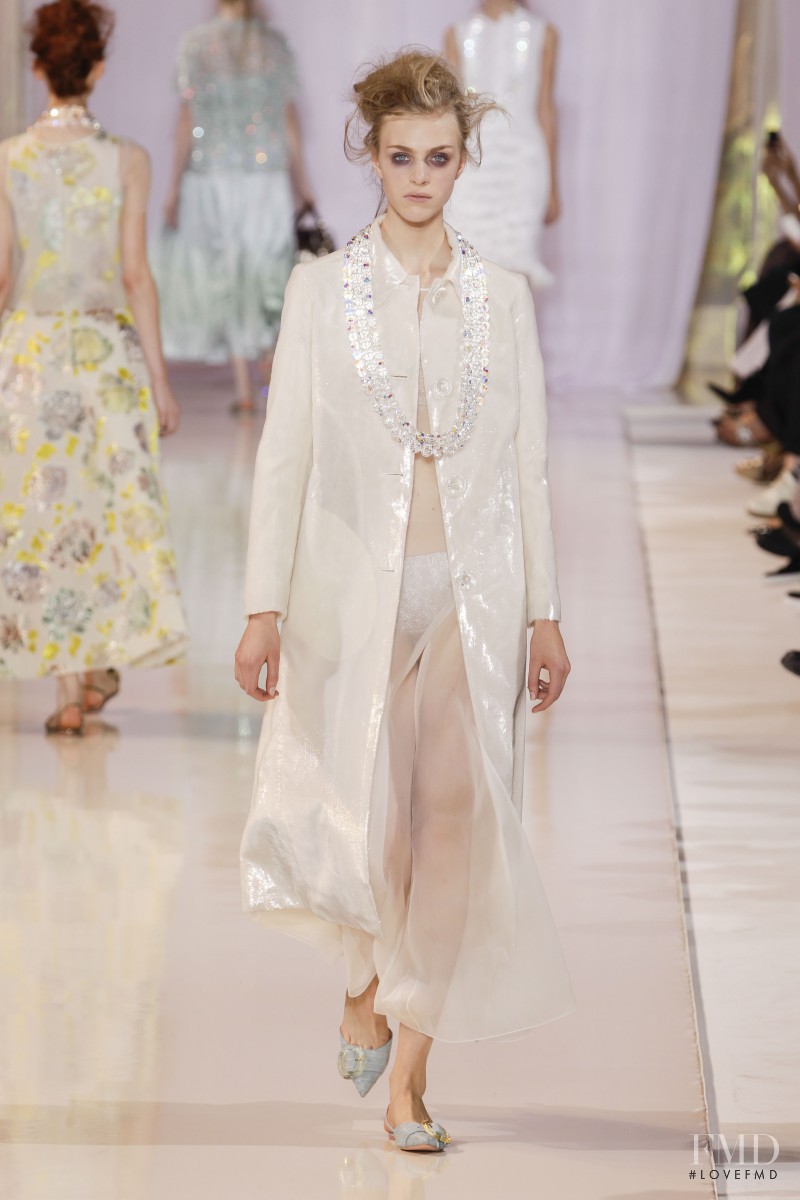 Hedvig Palm featured in  the Rochas fashion show for Spring/Summer 2014