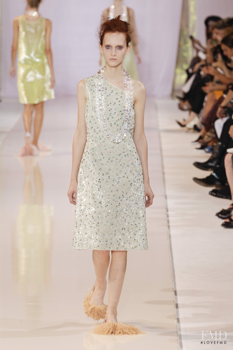 Nika Cole featured in  the Rochas fashion show for Spring/Summer 2014