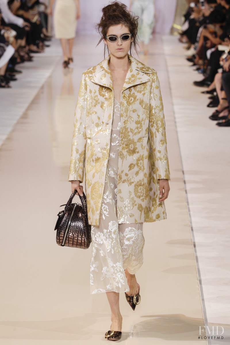 Anouk Hagemeijer featured in  the Rochas fashion show for Spring/Summer 2014