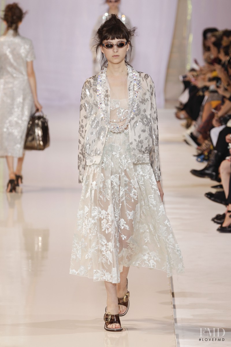 Sarah Engelland featured in  the Rochas fashion show for Spring/Summer 2014