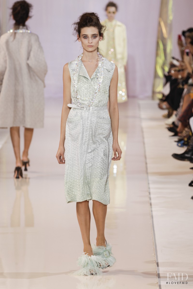 Carolina Thaler featured in  the Rochas fashion show for Spring/Summer 2014