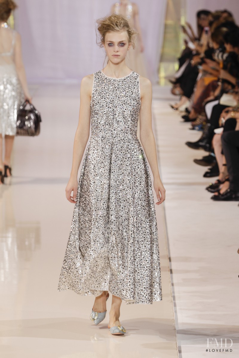 Hedvig Palm featured in  the Rochas fashion show for Spring/Summer 2014