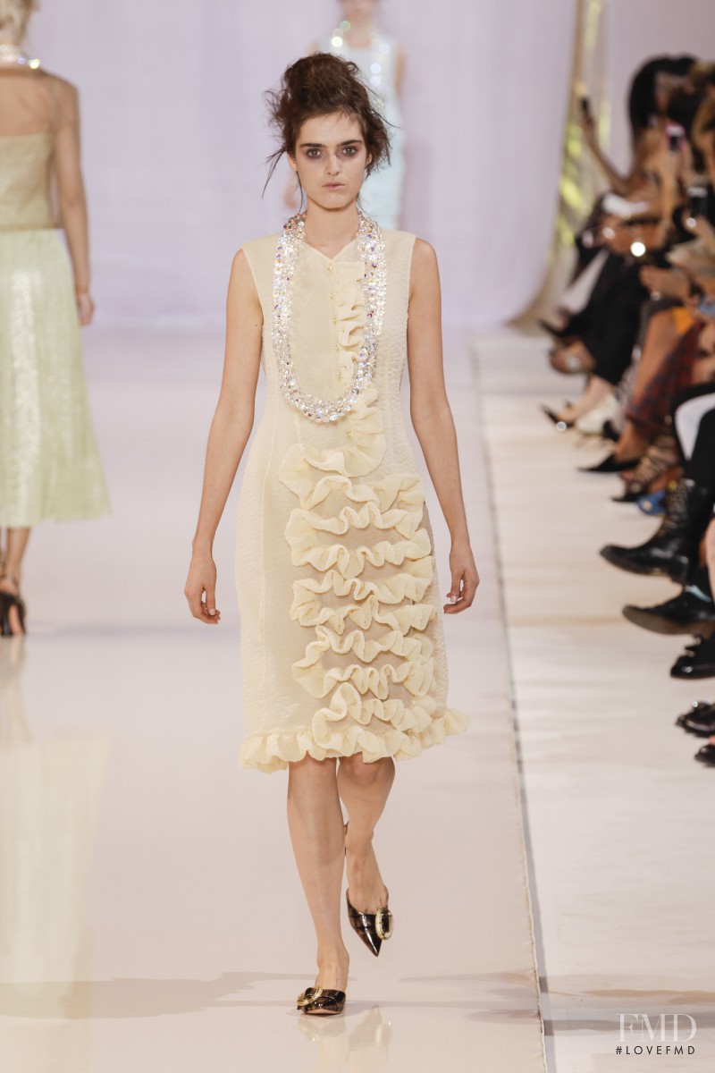 Anouk Hagemeijer featured in  the Rochas fashion show for Spring/Summer 2014