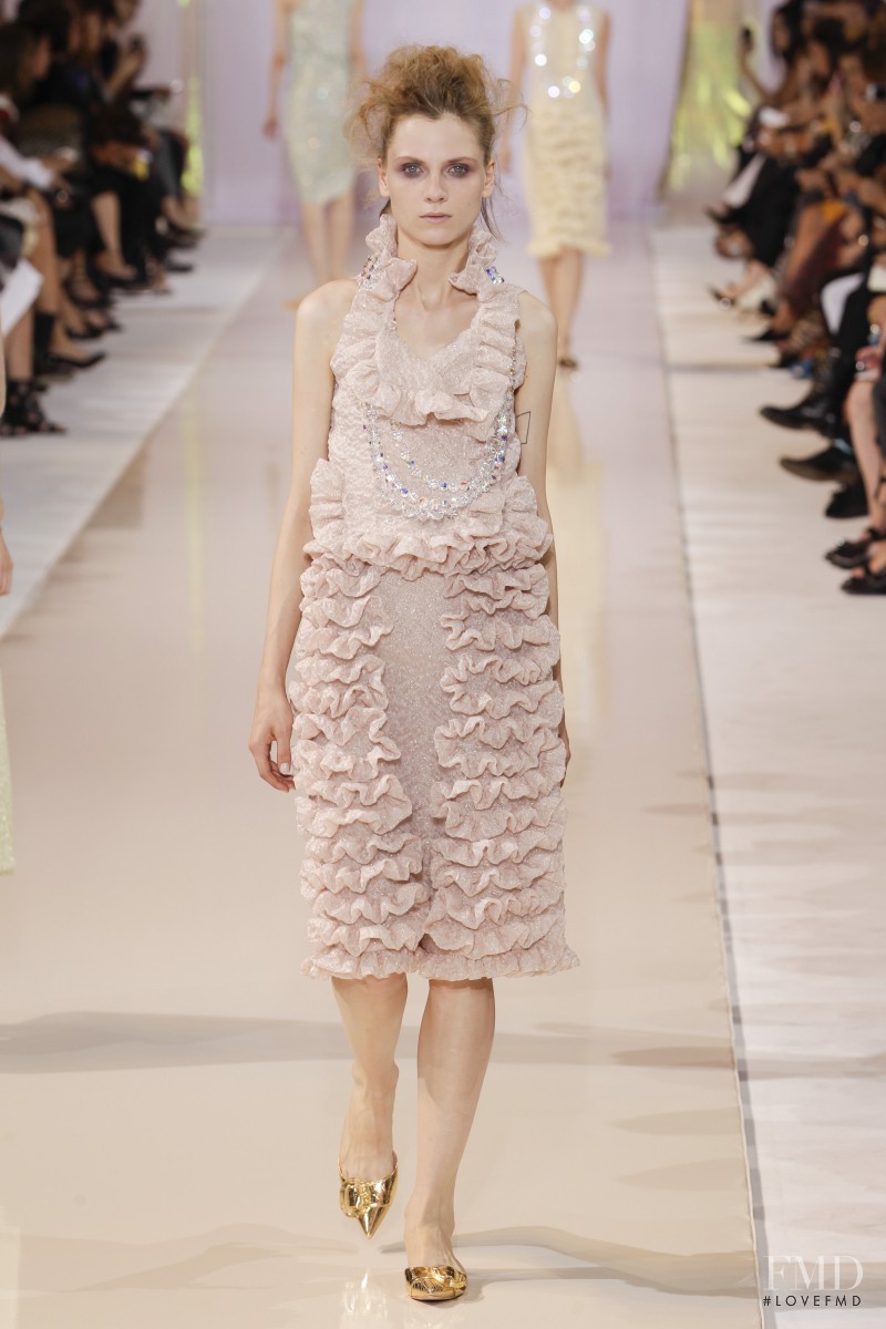 Maria Loks featured in  the Rochas fashion show for Spring/Summer 2014