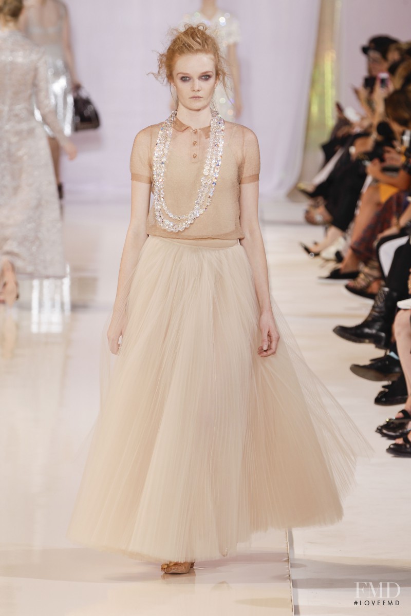 Julia Shvets featured in  the Rochas fashion show for Spring/Summer 2014