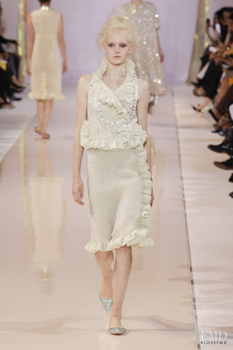 Maja Salamon featured in  the Rochas fashion show for Spring/Summer 2014