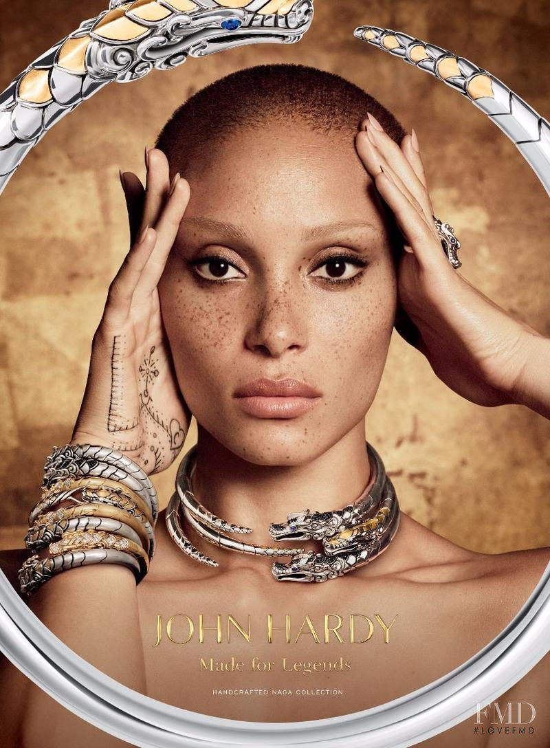 Adwoa Aboah featured in  the John Hardy advertisement for Autumn/Winter 2017