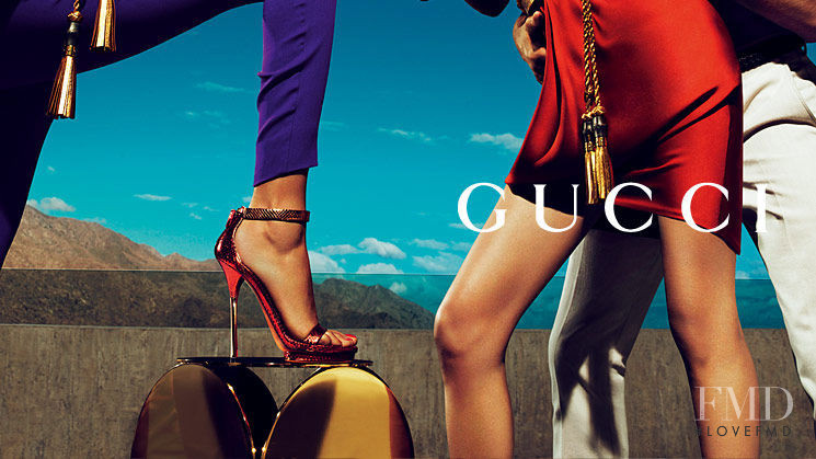 Joan Smalls featured in  the Gucci advertisement for Spring/Summer 2011