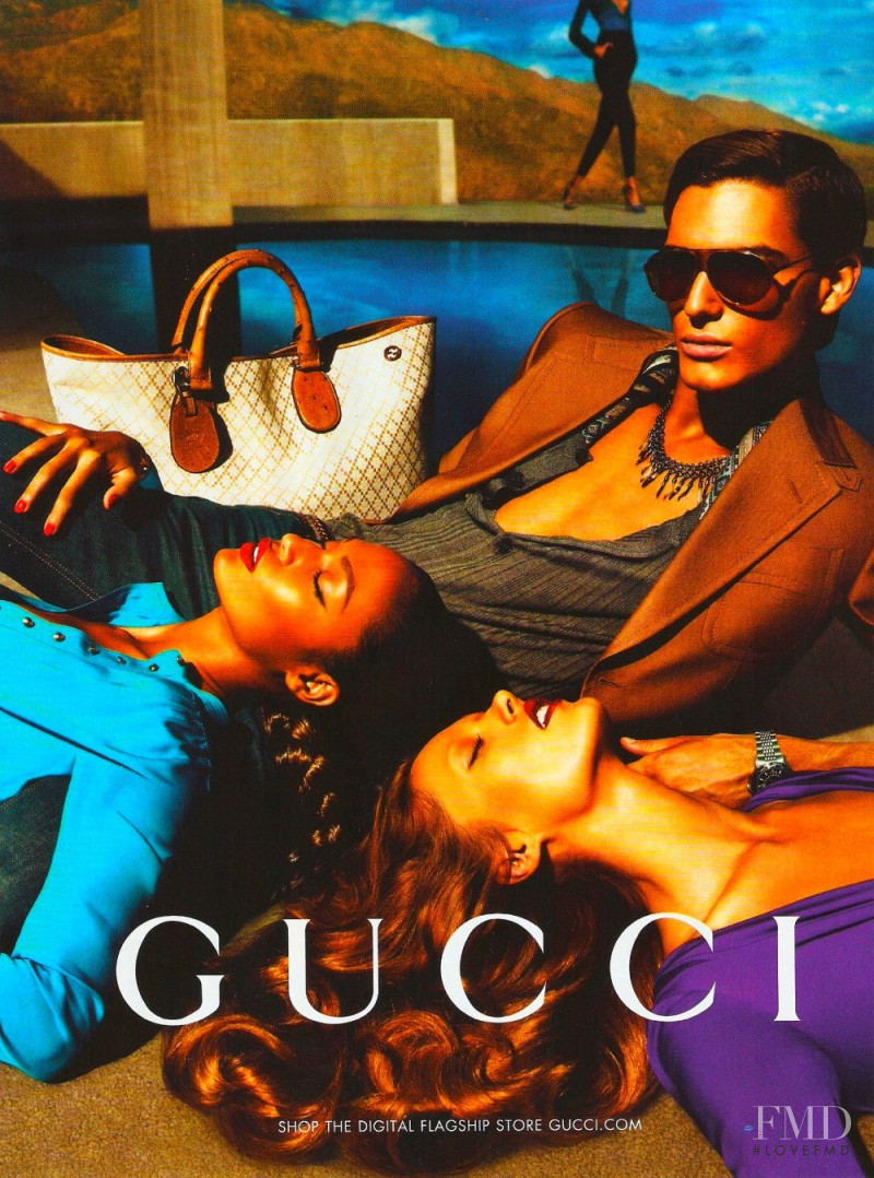 Joan Smalls featured in  the Gucci advertisement for Spring/Summer 2011