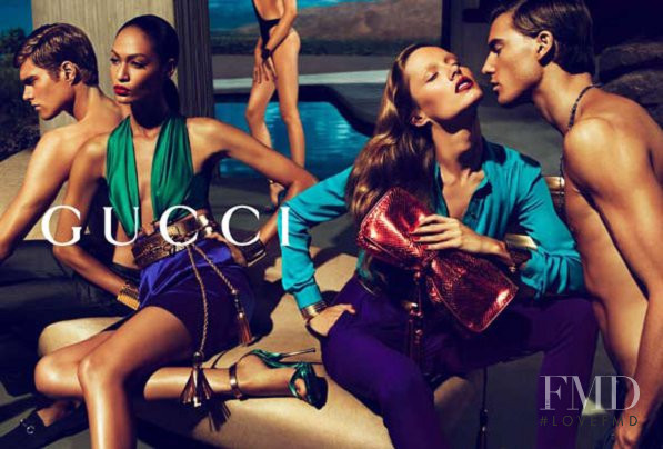 Joan Smalls featured in  the Gucci advertisement for Spring/Summer 2011