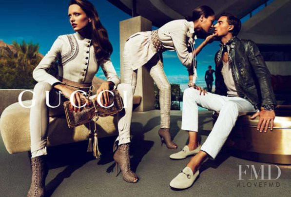 Joan Smalls featured in  the Gucci advertisement for Spring/Summer 2011