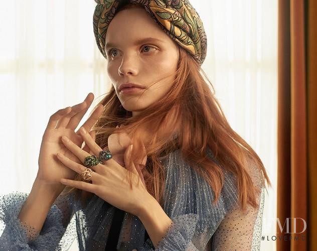 Polina Oganicheva featured in  the Gucci Jewelery & Watches advertisement for Pre-Fall 2016