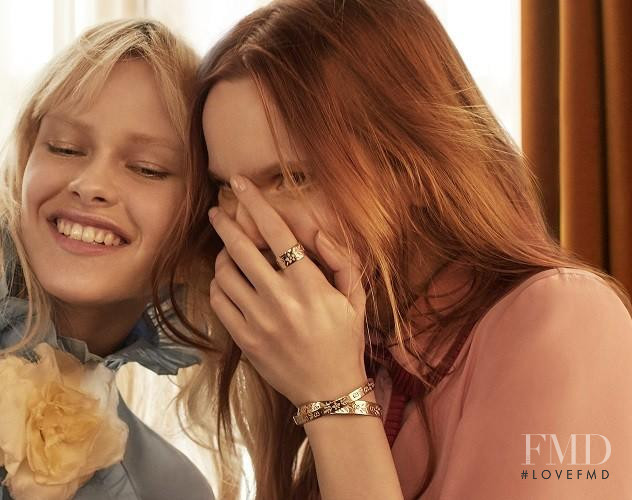 Polina Oganicheva featured in  the Gucci Jewelery & Watches advertisement for Pre-Fall 2016