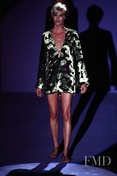 Linda Evangelista featured in  the Gucci fashion show for Spring/Summer 1996