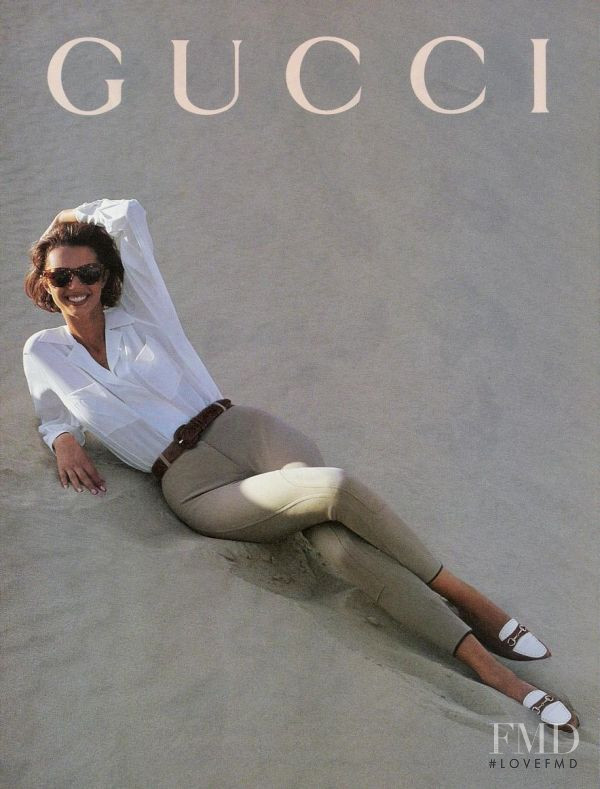 Heather Stewart-Whyte featured in  the Gucci advertisement for Spring/Summer 1992