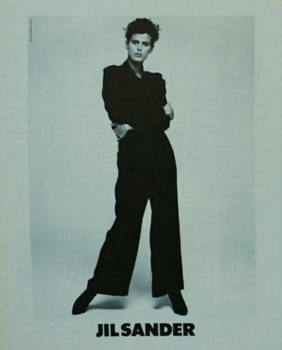 Elizabeth Josie Borain featured in  the Jil Sander advertisement for Autumn/Winter 1988