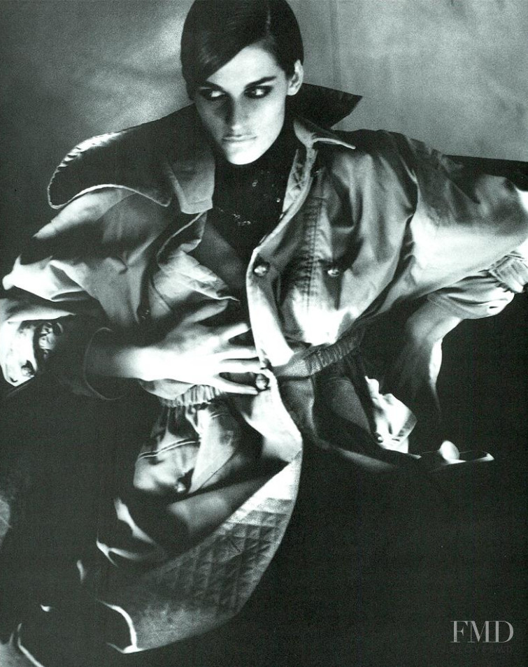 Vanessa Duve featured in  the Jil Sander advertisement for Autumn/Winter 1989